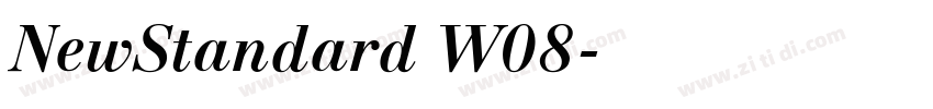 NewStandard W08字体转换